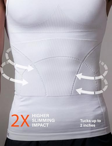Image of DAMENSCH Form Shapewear for Men, Comfortable and Stretchy Body Shaper for Man, Posture Correcting Tummy Tucker, Breathable Gynecomastia Compression T Shirt, Ideal for Parties Shirt Tucker for Men