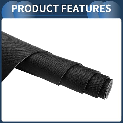 INFINAUTO Headliner Fabric 60" l x 40" W for Car Truck RV SUV Automotive Interior Trim DIY Roof Repair Replacement Foam Backing Breathable Mesh Fabric Black - 4