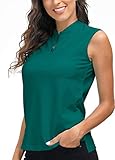Material del polo sin mangas - mezcla de algodón premium, agradable al tacto, suave, transpirable, absorbe la humedad y es cómodo de llevar.