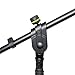 Gravity GMS4322B MS 4322 B Microphone Stand with Folding Tripod Base & 2-Point Adjustment Telescoping Boom