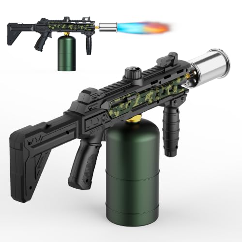 FUNMIXION Powerful Propane Torch Gun, Adjustable Flame Thrower Blow Torch