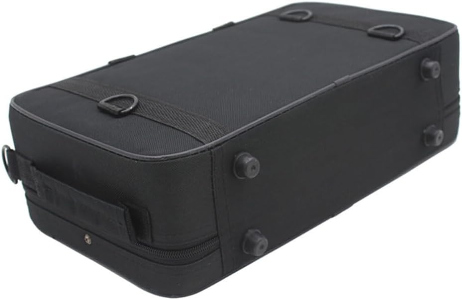 FOMIYES Black Clarinet Case: Shoulder & Handheld Bag for Musicians - Waterproof Oxford Cloth, for Outdoor Performances & School Use, Ideal for Students & Professionals, Random Logo Options Available