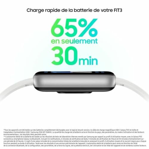SAMSUNG Galaxy Fit 3 Bracelet Connecté Argent