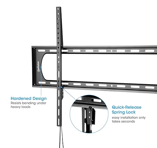 Image of Manhattan Ultra Slim Rigid TV Wall Mount with Extra Heavy Load Capacity for Large Screens