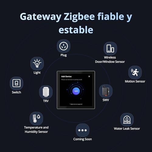 Miniatura 7 de Sonoff Nspanel86pw Smart Home Panel De Control, Integre La Puerta De Enlace Zigbee Con La Seguridad Del Hogar, Con Estadísticas De Consumo De Energía, Termostato, Llamada De Teléfono A Dispositivo