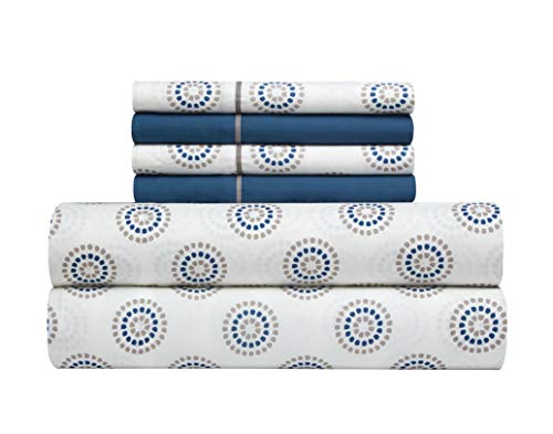 Casa Lightweight Set Reversible Comforter, King, Blue #TOP2