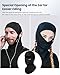 ILM Adult Motorcycle Balaclava Face Mask for Ski Model FM01 Men Women Black