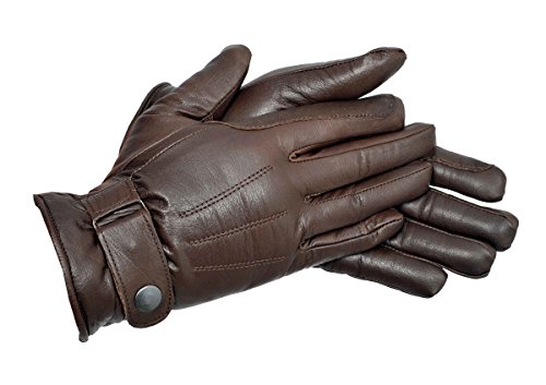 Riders Trend Prime Quality Leather Gloves - Guantes de equitación, Color Chocolate, Talla S