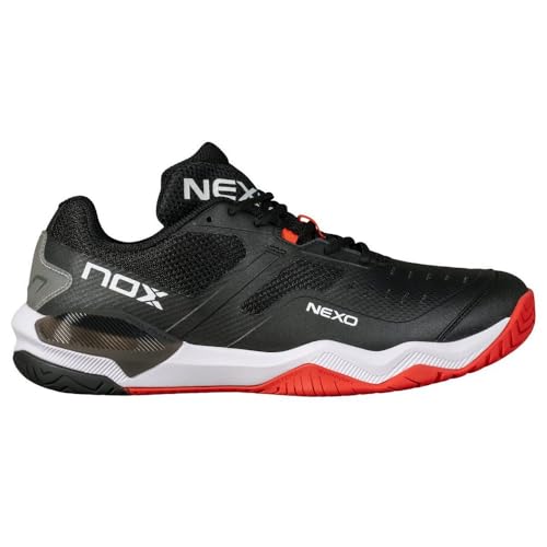 Pickleball Shoes Men Women Pickleball LUX Nexo Black/RED Lava – Unisex Court Shoes w/AGG Technology, Lateral Support