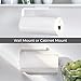 iDesign Plastic Wall Mounted Metal Paper Towel Holder, Roll Organizer for Kitchen, Bathroom, Craft Room, 13
