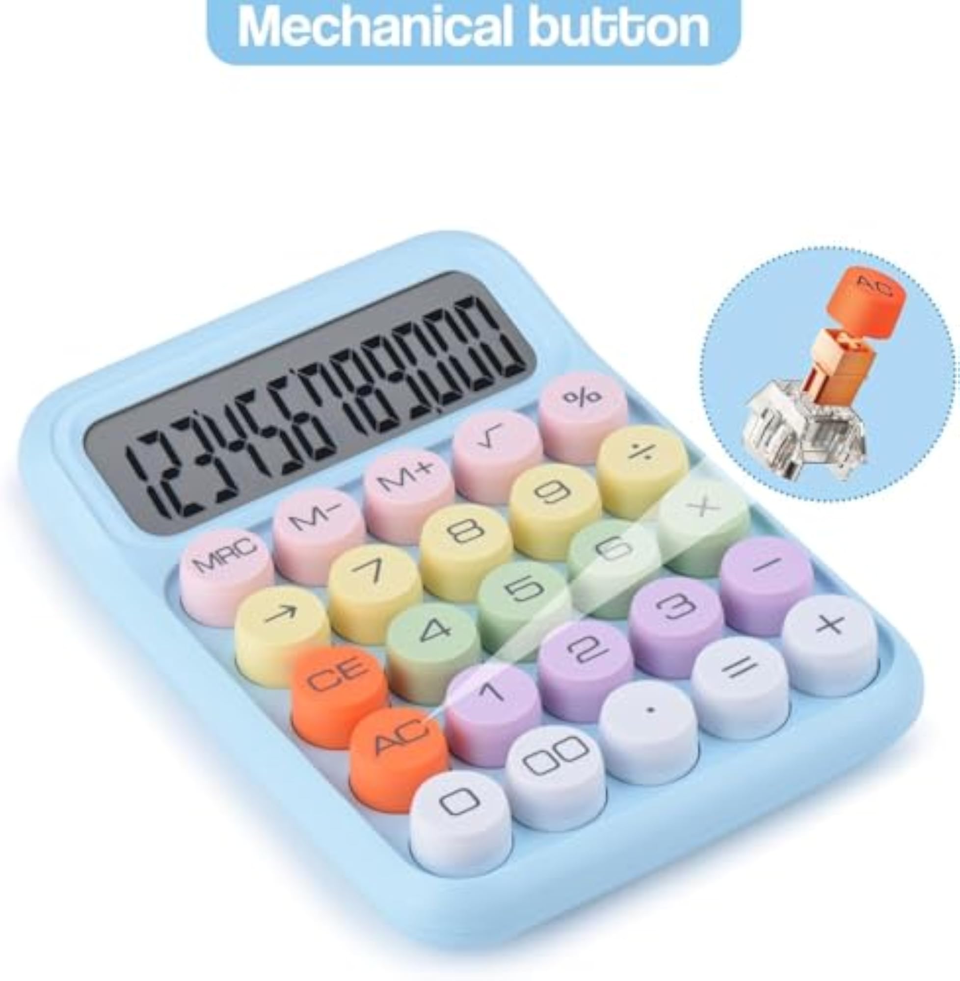 Colorful Calculator with 12 Digit Large LCD Display