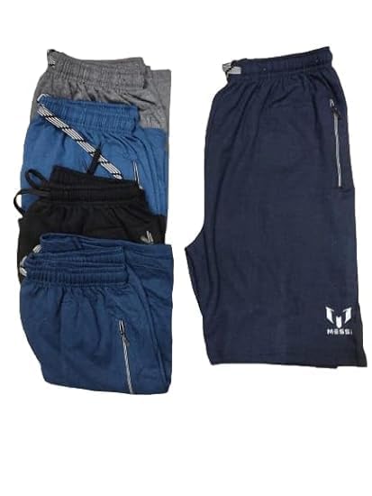 ELLAI Style ICON Men's Cotton Regular Fit Casual Knee Length Shorts | Combo Shorts for Yoga & Gym Running | Sports Wear Sleep Wear (Multicolor) Pack of 5-picture-19