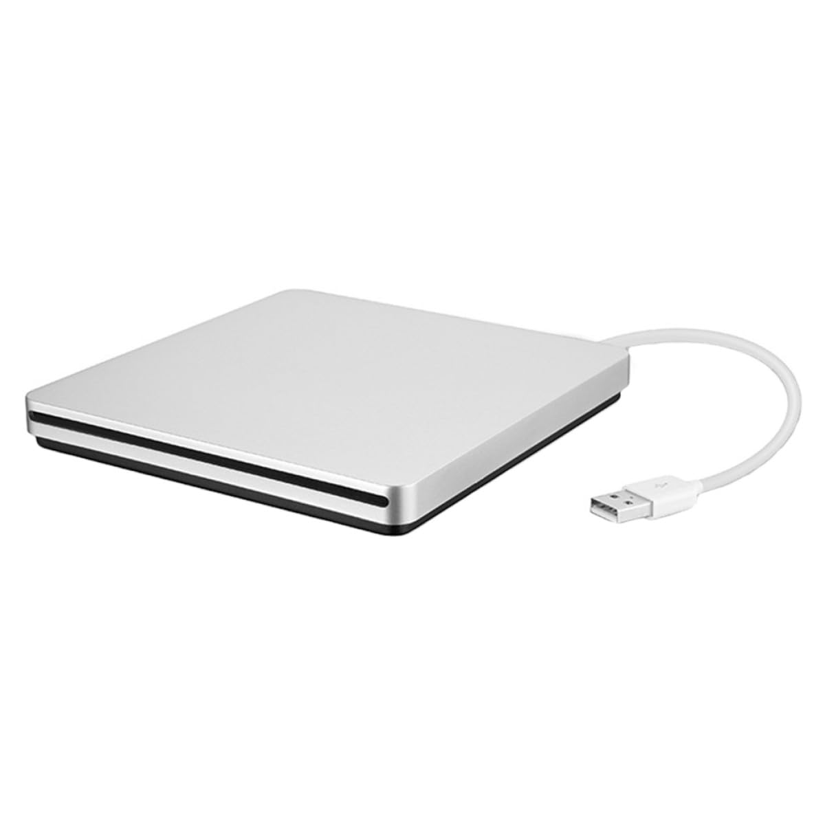 External DVD Burner USB 3.0 Portable DVD Drive CD Writer Silver Gray for Laptop and Desktop Computers Compatible with Windows and Open-Source Operating Systems-image-11