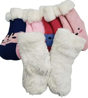 KIT 3 PARES DE meias bebe 0 - 2 para meninas Meia De Lã Forrada, Inverno, Pelúcia meia quentinha Meias térmicas Meia Forrada do tipo Lã De Carneiro CORES SORTIDAS DESENHOS SORTIDOS Meia Forrada por dentro Meia Bebe Infantil Pelinho Térmica Antiderrapante Confortável