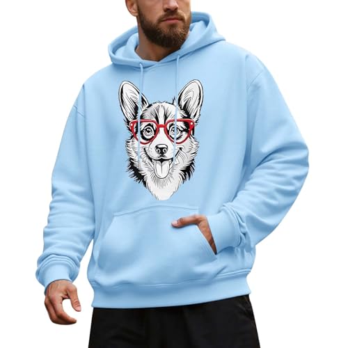 Sweat à capuche rouge pour homme décontracté idéal pour les sorties de mi-saison en taille XL