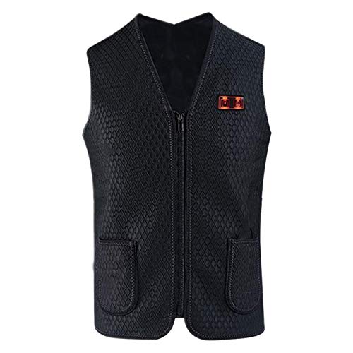 ZSooner Gilet chauffant pour homme et femme Flexible Sports de plein air Température réglable Vêtements Camping king Électrique Ski Hiver B Charge Thermique Confortable (XL) Cover