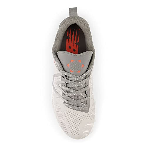 image for New Balance Men's FreezeLX V4 Low Lacrosse Shoe, Grey/White/White, 8
