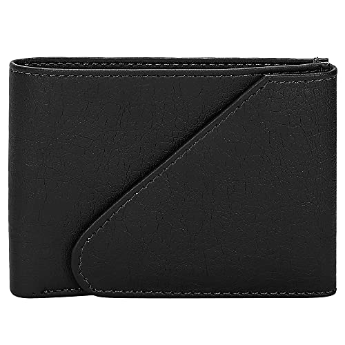 Image of Amicraft Faux Leather Men's Wallet & Belt Combo Set Black Brown Reversible Gift set