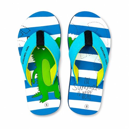 Image of Flip Flop CROCO Print Slippers for Baby Boy, Indoor and Outdoor Slippers for Kids