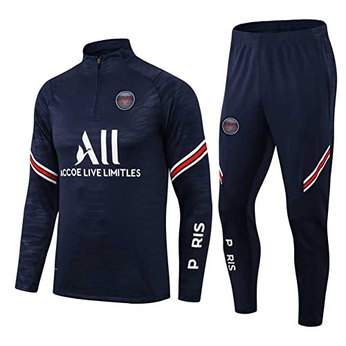 Survêtement de Football Paris, Maillots pour Hommes Garçons Club de Football, Vêtements de Sport À Manches Longues pour Hommes, Survêtement de Course À Pied Football Pantalons