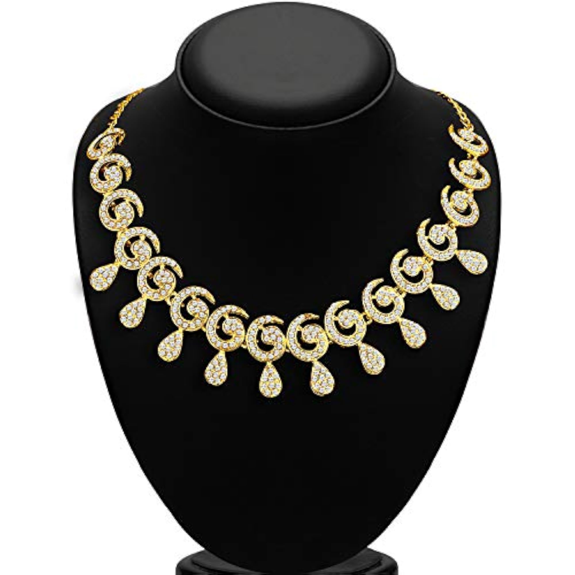 Elegant Austrian Diamond Necklace Set
