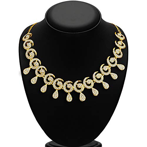 Elegant Austrian Diamond Necklace Set