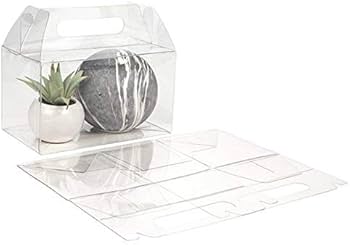 Amazon.com: ClearBags Clear Gable Handle Box | 25 Count | Size: 7