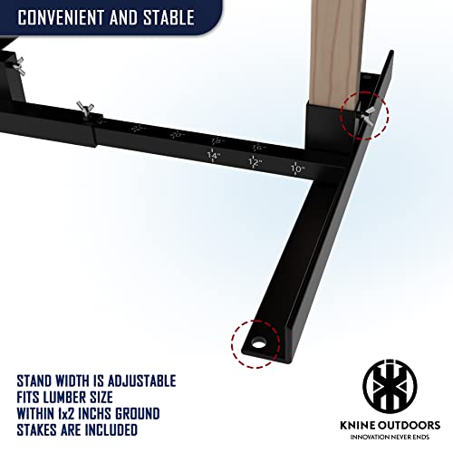 image for KNINE OUTDOORS Shooting Target Stand for Outdoors, Durable Paper Targe