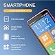 Melefon 4G seniorenhandy, 5,5 Zoll, große Icons, Android Handy mit 2400mAh Akku Unterstützung Bluetooth, GPS, FM Radio,APP, WiFi (Rot)