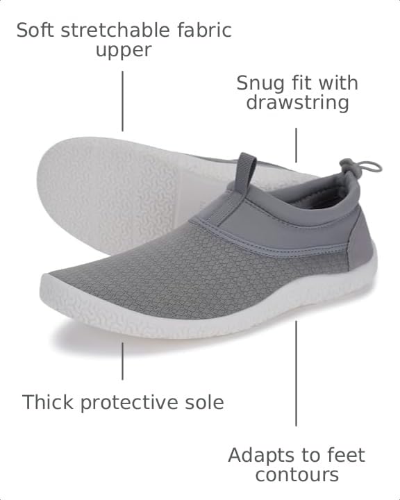 Image of WHITIN Versatile Water Shoes for Men Women Z20 | Lightweight for Multi-Activity Use, Thick TPR Sole for Rock & Shell Protection, Foldable & Packable Travel Essential