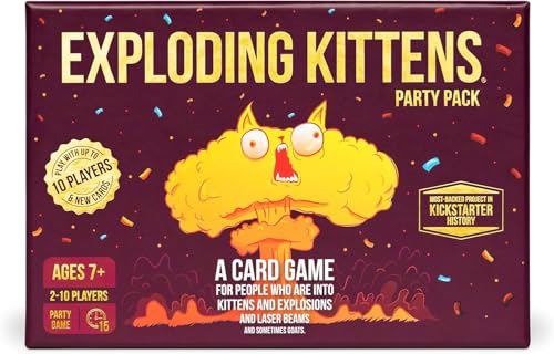 Image of Party Pack Board Game for 2 to 10 Players, Ages 7+, 15 Minutes to Play, 120 Card High Stakes Family and Adult Card Game