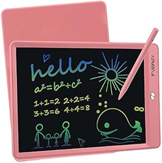 FVEREY LCD Writing Tablet Kids, 10 Inch Doodle Board Gifts Toys for 2 3 4 5 6 7 8 Year Olds Girl Birthday Learning Toys for Girls Age 2-8 (Pink)