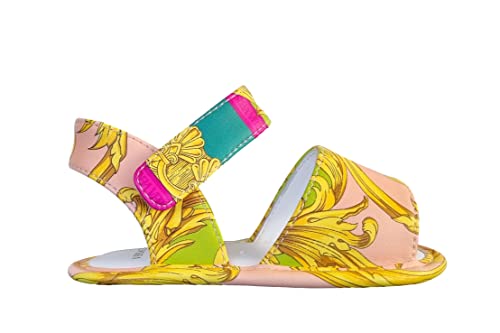 Versace scarpe sandali baby neonato 1003141 rosa + giallo (numeric_18)