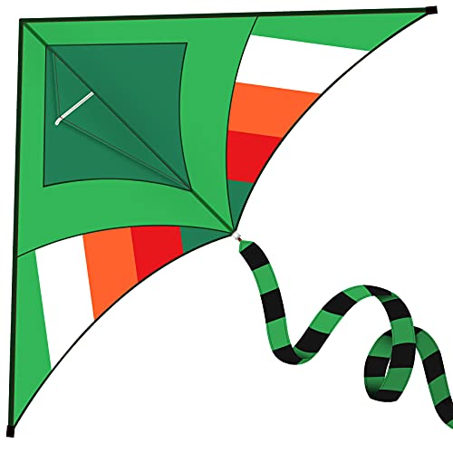 Keaibuding Kite for Kids Easy to Fly Large Delta Kites with 276”Long Tail & 328ft Kite String for Beach Trip Park Family Outdoor Games and Activities