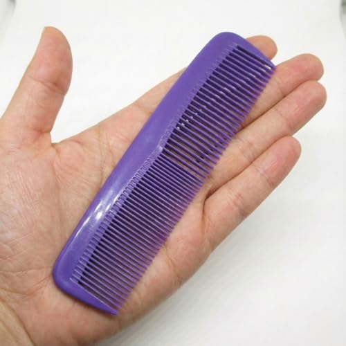 Gadgetime USA 5-Pack Peines de Dientes Finos Plástico Morado miniatura 7