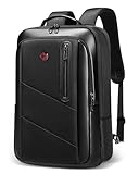 CROSSGEAR Mochila de viagem para laptop para mulheres e homens, aprovada por companhias aéreas 15,6 polegadas laptop trabalho casual mochila para livros, Preto, 15.6“