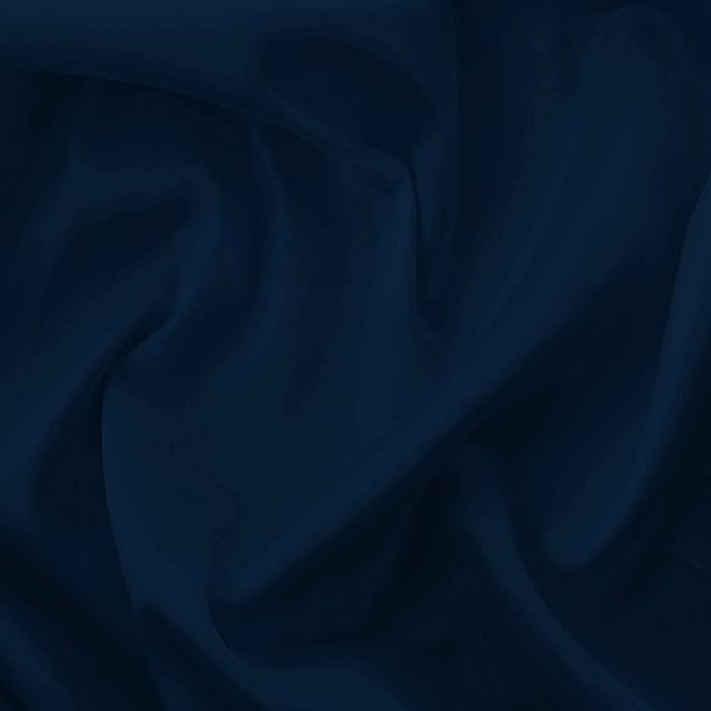 Silky Satin Liquid Fabric Plain Luxury Dress Craft Decoration Drape Dancewear Material 60"  150cm Wide | Sold Per Half Metre (Navy Blue)