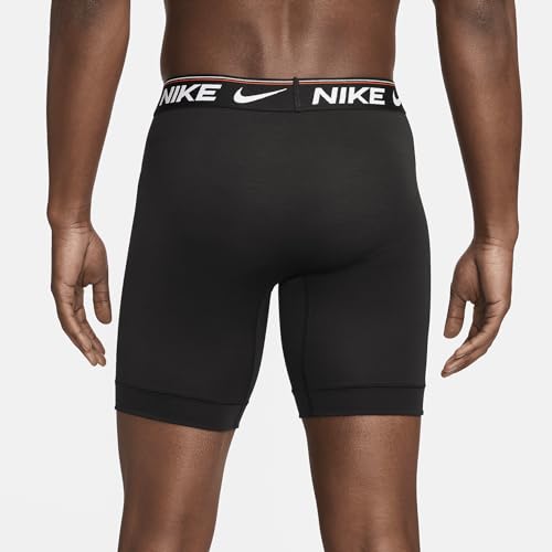 Nike Ultra Comfort Men's Dri-FIT Long Boxer Brief (3-Pack) (KE1263-001, Black) Size X-Large3