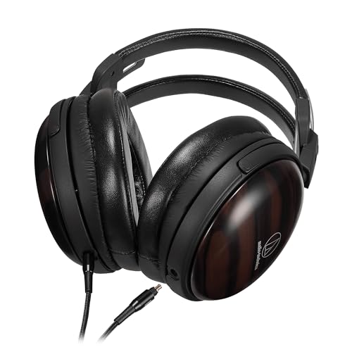 Image of Audio-Technica ATH-AWKT Over-Ear Headphones with Kokutan (Striped Ebony)