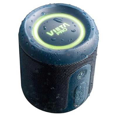 Vieta Pro Altavoz Bluetooth 5.3 Potente 25W  Resistente al Agua  13H Batería  Micrófono  Aux-In  USB Tipo C  TWS  Compatible con Alexa | Altavoz Portátil Easy 4. Azul