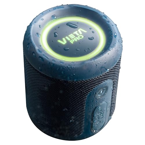 Vieta Pro Altavoz Bluetooth Potente 25W Portatil, Compatible Alexa Echo Dot, Resistente Agua IPX7, 13H Batería, Micrófono, USB-C, TWS, RGB Easy 4