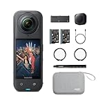 Insta360 X5 Essentials Bundle - Waterproof 8K 360° Action Camera, Leading Low Light, Invisible Selfie Stick Effect, Rugged and Replaceable Lens, 3-Hour Battery, Built-in Wind Guard, Stabilization