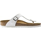 Birkenstock Unisex Gizeh White Birko-Flor Sandal 40 (US Men's 7-7.5, US Women's 9-9.5) Regular