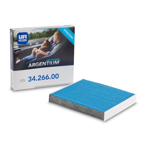 UFI Filters, Filtro Abitacolo ARGENTIUM 34.266.00, Filtro Abitacolo per Ricambio, Adatto a Auto, Applicabile su Diversi Modelli Daihatsu, Jaguar, Land Rover, Lexus e Toyota