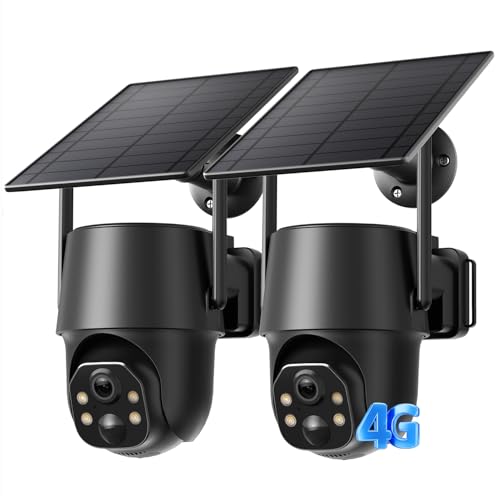SEHMUA 4G LTE Solar Security Camera 2K Night Vision