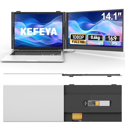 KEFEYA Extensor de Pantalla para Portátil, 14,1" 0,6kg Ultra Delg...