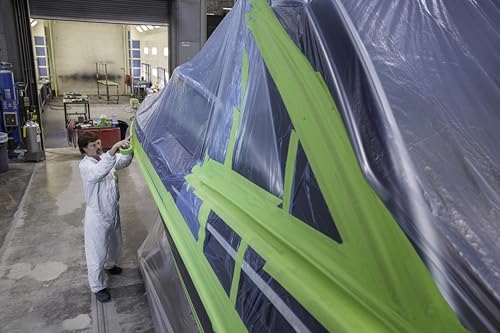 Image of 3M High Performance Green Masking Tape 401+, 6 mm x 55 m, 96 Rolls per case Bulk