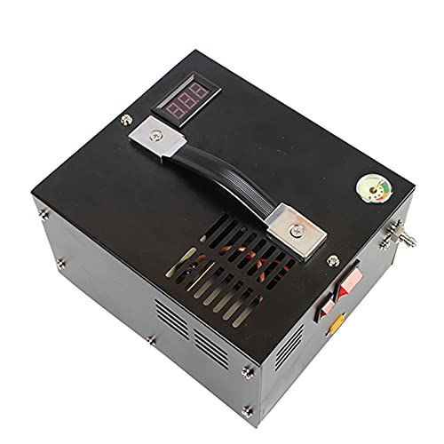 TUXING Pcp Air Compressor,4500Psi 30Mpa,Oil/Water-Free,Powered by Car 12V DC or Home 110V AC with Adapter (Included),Pump for PCP Air Rifles and Airguns (TXES061)