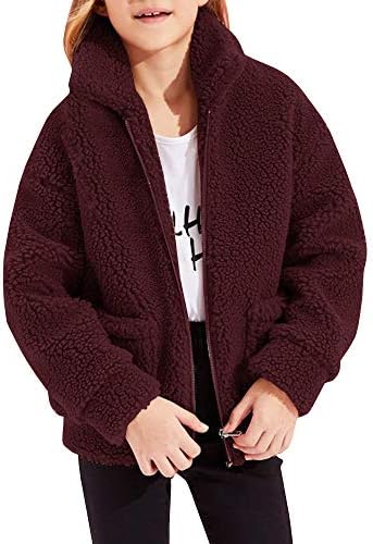 burgundy fuzzy jacket
