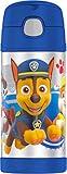 THERMOS FUNTAINER 12 Ounce Stainless Steel Vacuum Insulated Kids Straw Bottle, Paw Patrol